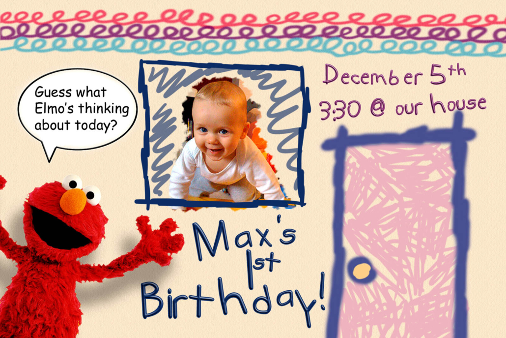 Max’s 1st Birthday Invite